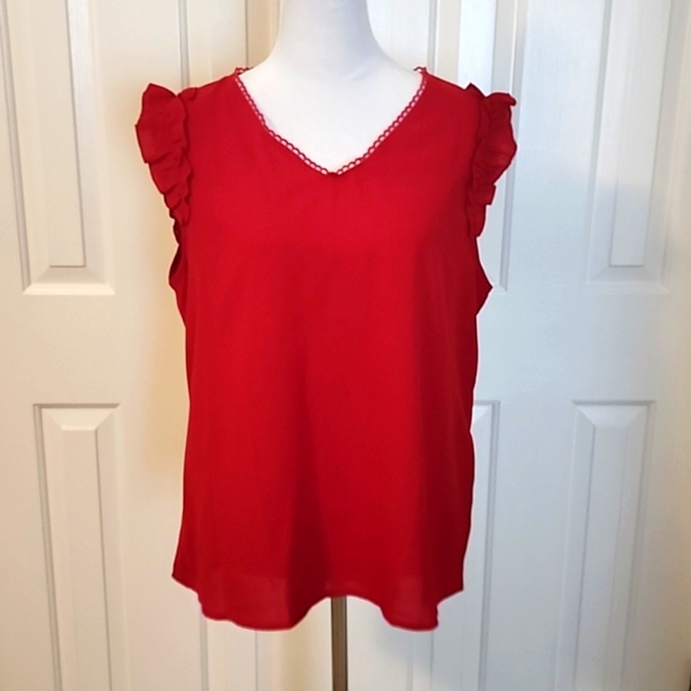 Ruffled Sleeve Blouse